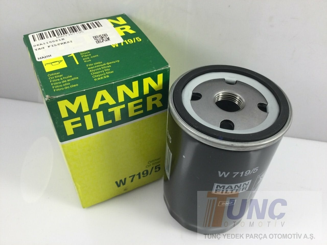MANN W 719 5 Yağ Filtresi 06A115561B uygun fiyat hızlı kargo