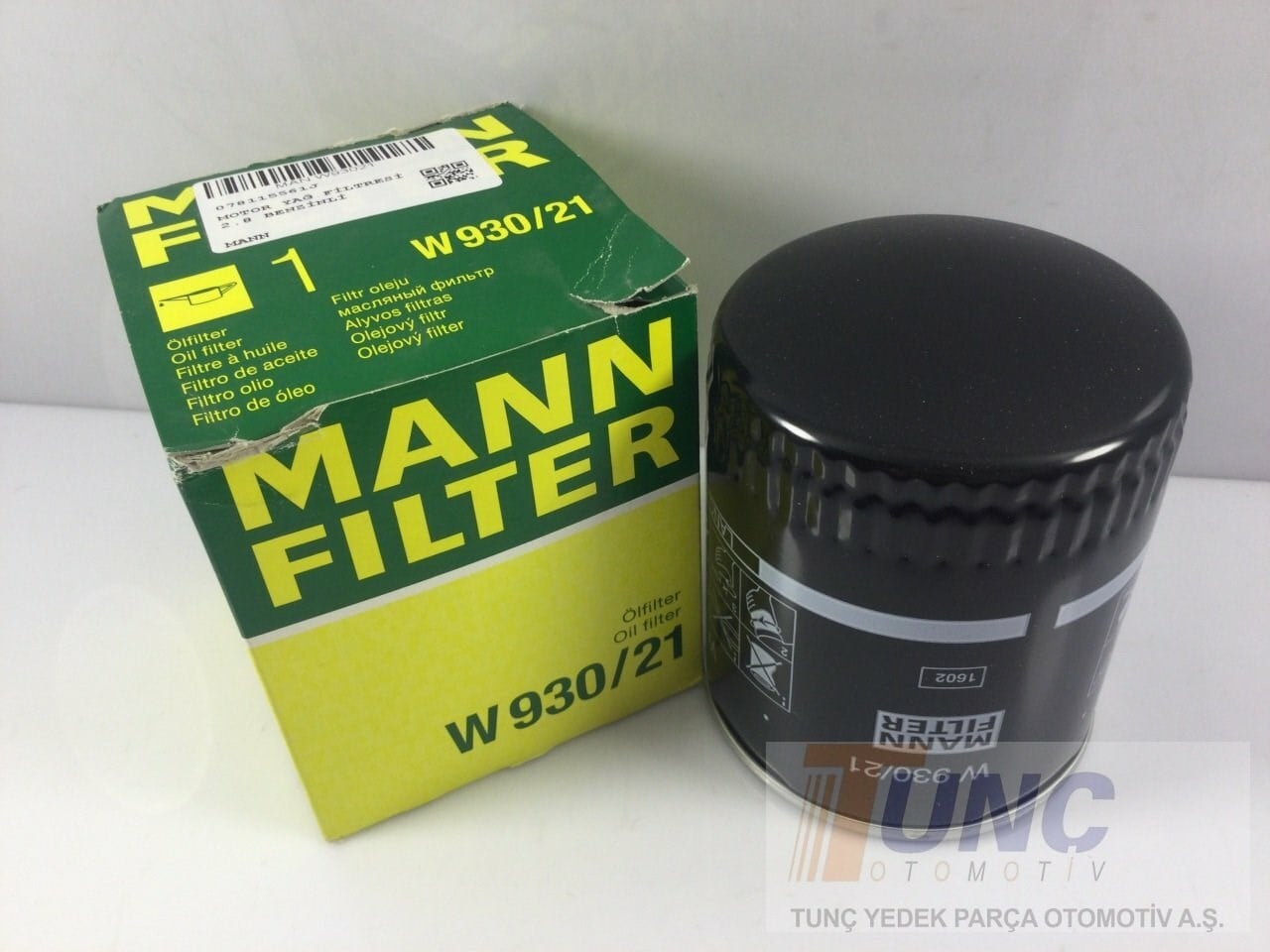 MANN W 930 21 Yağ Filtresi 078115561J uygun fiyat hızlı kargo