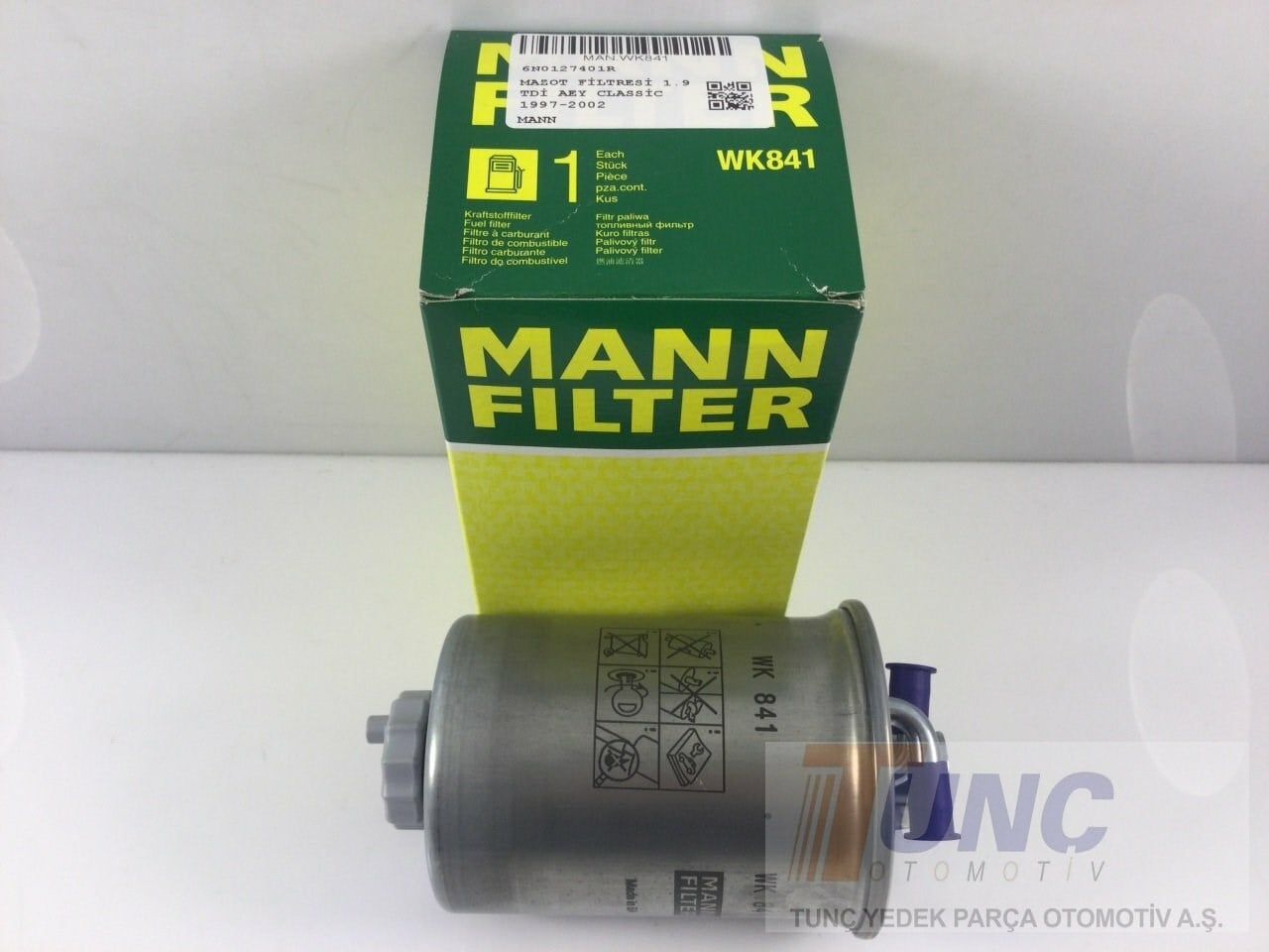 MANN WK 841 Yakıt Filtresi 6N0127401R uygun fiyat hızlı kargo