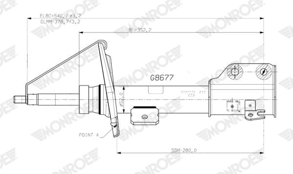 MONROE G8677 Amortisör 9831086680 uygun fiyat hızlı kargo
