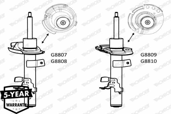 MONROE G8807 Amortisör 1783321 uygun fiyat hızlı kargo