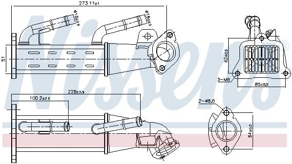 NISSENS 989404 EGR Soğutucu 1731741 uygun fiyat hızlı kargo