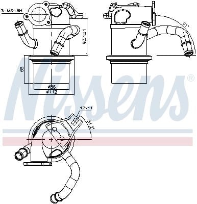 NISSENS 989315 EGR Soğutucu 04L131512BC uygun fiyat hızlı kargo