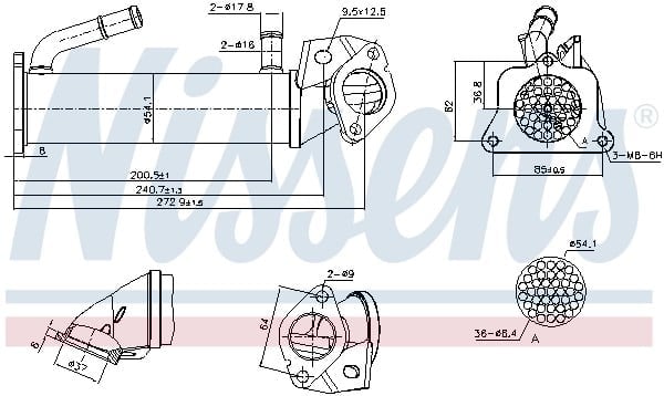 NISSENS 989322 EGR Soğutucu 1771581 uygun fiyat hızlı kargo