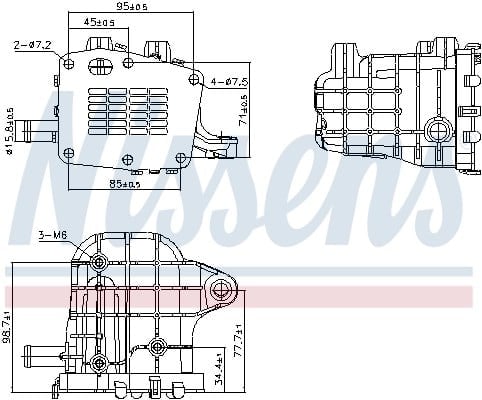 NISSENS 989481 EGR Soğutucu 1861749 uygun fiyat hızlı kargo