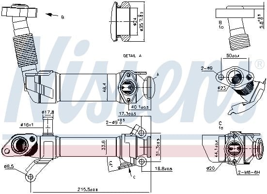 NISSENS 989281 EGR Soğutucu 11717790065 uygun fiyat hızlı kargo