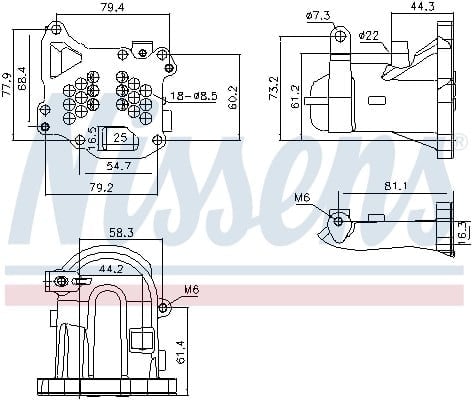 NISSENS 989313 EGR Soğutucu 1679828180 uygun fiyat hızlı kargo