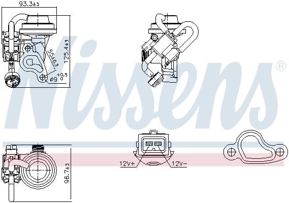 NISSENS 98344 EGR Valfi 1121400060 uygun fiyat hızlı kargo