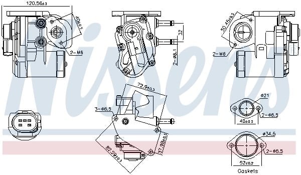 NISSENS 98236 EGR Valfi 03C131503B uygun fiyat hızlı kargo