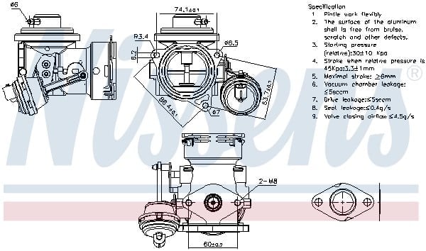 NISSENS 98299 EGR Valfi 03G131501A uygun fiyat hızlı kargo