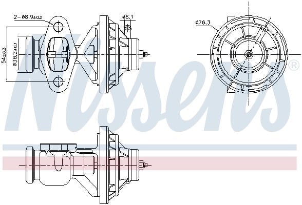 NISSENS 98342 EGR Valfi 038131501 uygun fiyat hızlı kargo
