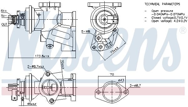 NISSENS 98475 EGR Valfi 860441 uygun fiyat hızlı kargo