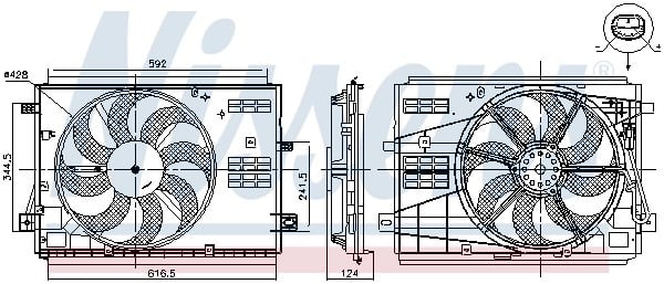 NISSENS 85973 Fan Motoru 3639412 uygun fiyat hızlı kargo