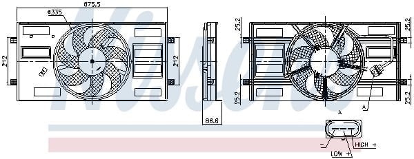 NISSENS 850148 Fan Motoru 2Q0121203 uygun fiyat hızlı kargo