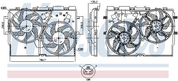 NISSENS 850004 Fan Motoru 1250G9 uygun fiyat hızlı kargo