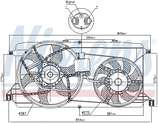NISSENS 85826 Fan Motoru 1370890 uygun fiyat hızlı kargo