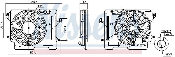 NISSENS 850080 Fan Motoru 1904787 uygun fiyat hızlı kargo