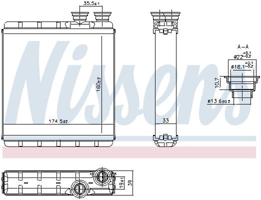 NISSENS 707302 Kalorifer Radyatörü 2Q0819030A uygun fiyat hızlı kargo