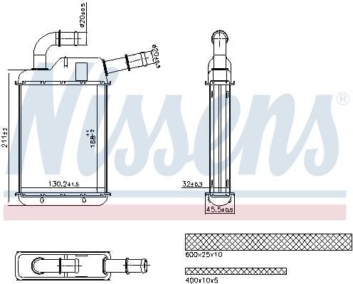 NISSENS 707279 Kalorifer Radyatörü 7H0819032 uygun fiyat hızlı kargo