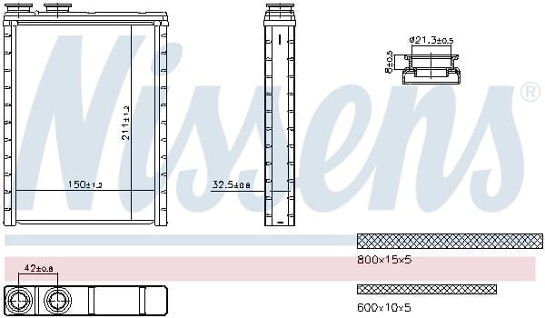 NISSENS 707286 Kalorifer Radyatörü 9840556680 uygun fiyat hızlı kargo