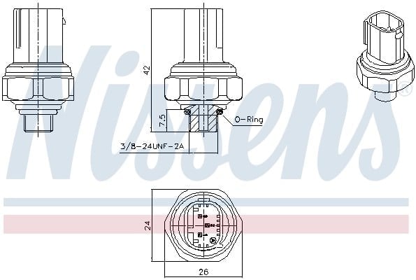 NISSENS 301070 Klima Basınç Müşürü 0045429018 uygun fiyat hızlı kargo