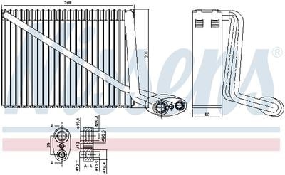 NISSENS 92272 Klima Evaporatör 8D1820103G uygun fiyat hızlı kargo