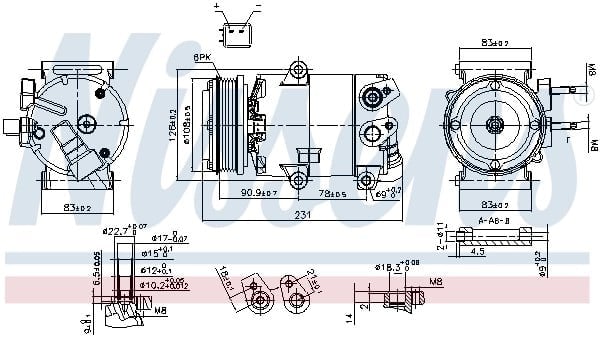 NISSENS 890588 Klima Kompresörü 1872151 uygun fiyat hızlı kargo