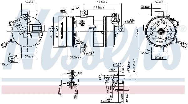 NISSENS 890667 Klima Kompresörü 447260 3020 uygun fiyat hızlı kargo