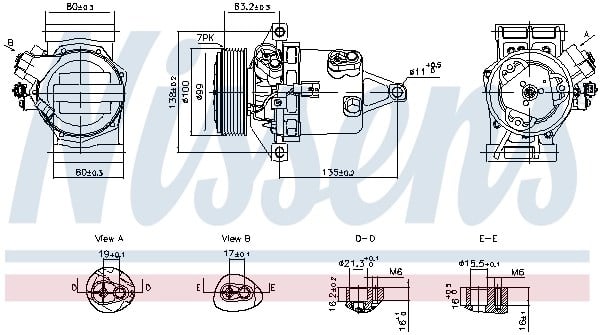 NISSENS 890980 Klima Kompresörü 926006053R uygun fiyat hızlı kargo
