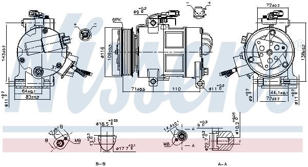 NISSENS 890249 Klima Kompresörü 2026793 uygun fiyat hızlı kargo