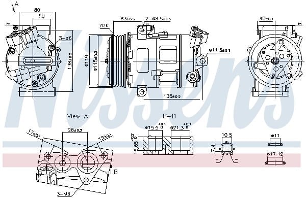 NISSENS 890947 Klima Kompresörü 4407439 uygun fiyat hızlı kargo