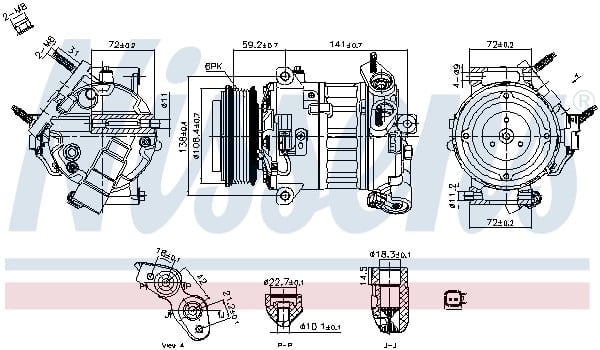 NISSENS 890796 Klima Kompresörü 2006247 uygun fiyat hızlı kargo