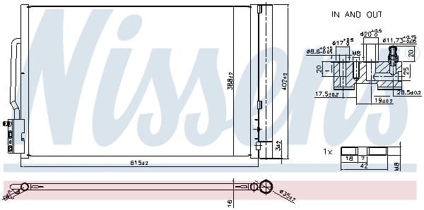 NISSENS 941341 Klima Radyatörü 84537707 uygun fiyat hızlı kargo
