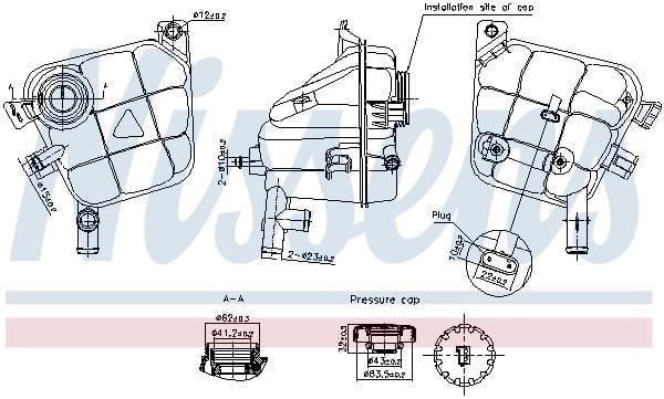 NISSENS 996207 Motor Su Deposu 1665000049 uygun fiyat hızlı kargo