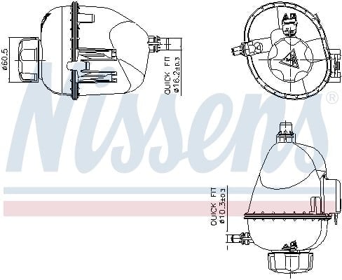 NISSENS 996317 Motor Su Deposu 17138610661 uygun fiyat hızlı kargo