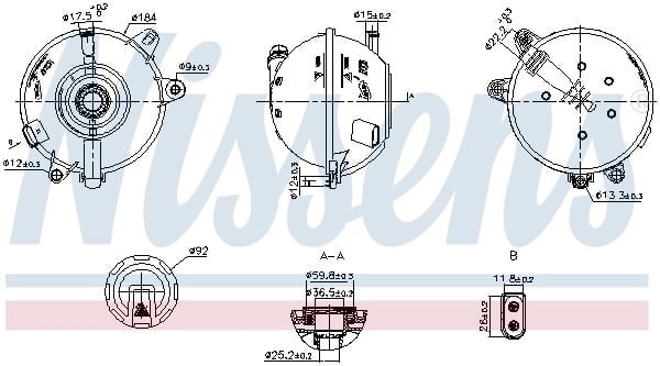 NISSENS 996324 Motor Su Deposu 80A121405AK uygun fiyat hızlı kargo