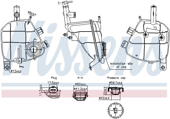 NISSENS 996202 Motor Su Deposu 1645000049 uygun fiyat hızlı kargo