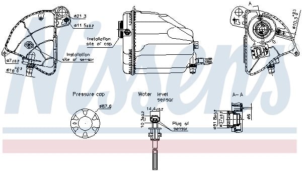 NISSENS 996358 Motor Su Deposu 17137601949 uygun fiyat hızlı kargo