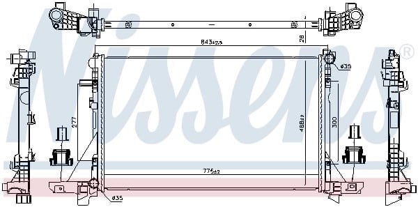 NISSENS 606411 Su Radyatörü 2141000Q0H uygun fiyat hızlı kargo