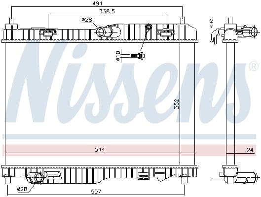 NISSENS 69233 Su Radyatörü 1516268 uygun fiyat hızlı kargo