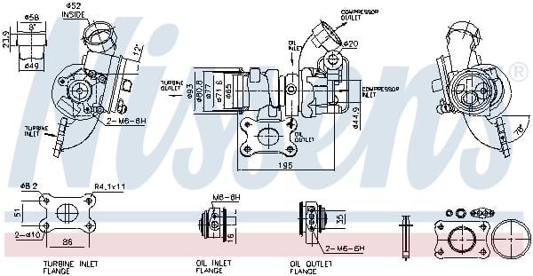 NISSENS 93306 Turbo 04E145715B uygun fiyat hızlı kargo