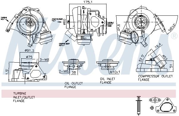 NISSENS 93105 Turbo 6110960399 uygun fiyat hızlı kargo