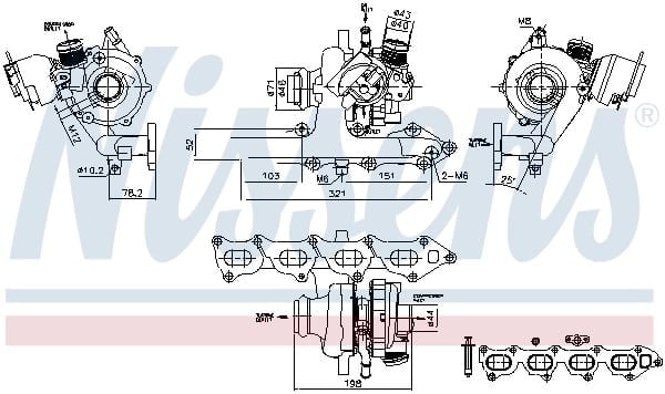 NISSENS 93470 Turbo 1613424680 uygun fiyat hızlı kargo