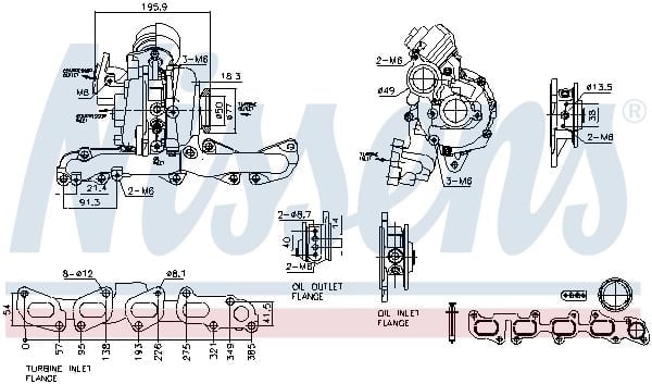 NISSENS 93506 Turbo 04L253010S uygun fiyat hızlı kargo
