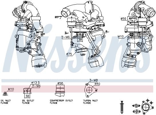 NISSENS 93628 Turbo 6510901286 uygun fiyat hızlı kargo