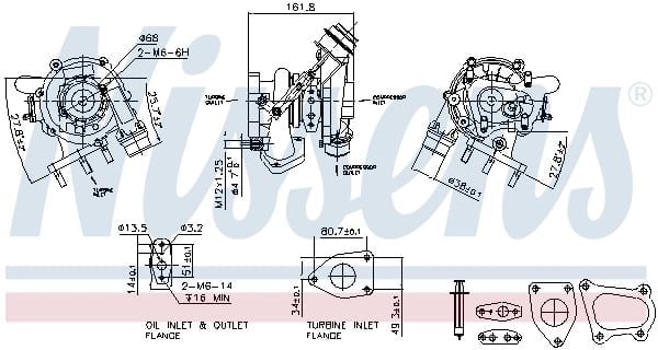 NISSENS 93233 Turbo 144101946R uygun fiyat hızlı kargo