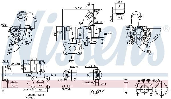 NISSENS 93325 Turbo 04E145704F uygun fiyat hızlı kargo