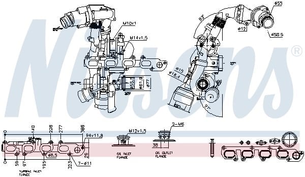 NISSENS 93516 Turbo 03L145701G uygun fiyat hızlı kargo