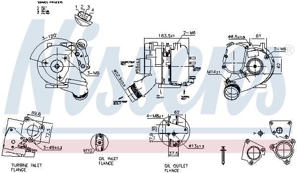NISSENS 93280 Turbo 0591455702L uygun fiyat hızlı kargo