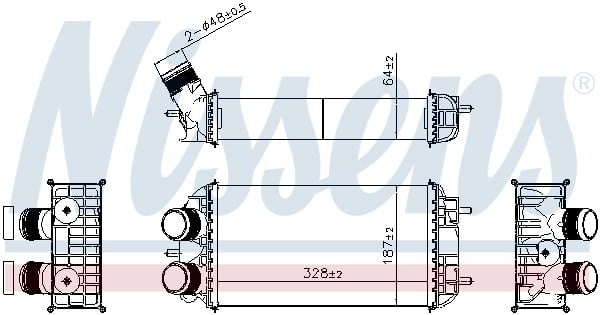 NISSENS 961318 Turbo Radyatörü 9824742280 uygun fiyat hızlı kargo